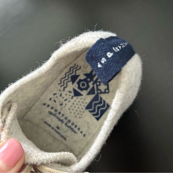 Asportuguesas Wool Cork Lace-up Shoes Off-White - Picture 8 of 9